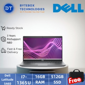Dell Latitude 5440 (14" FHD/I7-1365U/16GB/512GB SSD/3YR ProSupport NBD/ FREE Dell Essential Briefcase 15-ES1520C)【Bytebox】