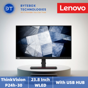 Lenovo ThinkVision P24h-30 23.8" QHD Monitor (23.8" /2560 x 1440  WLED Anti-glare /USB Hub+HDMI+DP/ 3Yr onsite warranty)【Bytebox】