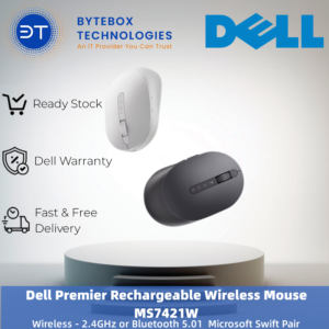 Dell Premier Rechargeable Wireless Mouse-MS7421W【Bytebox】