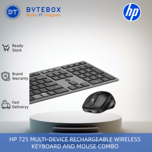 HP 725 MULTI-DEVICE RECHARGEABLE WIRELESS KEYBOARD AND MOUSE COMBO 【Bytebox】