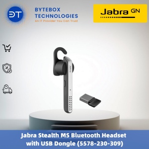 Jabra Stealth MS Bluetooth Headset with USB Dongle (5578-230-309)【Bytebox】