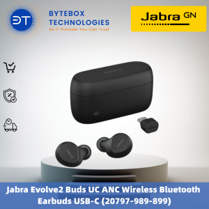 Jabra Evolve2 Buds UC ANC Wireless Bluetooth Earbuds USB-C (20797-989-899)【Bytebox】
