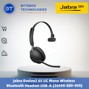 Jabra Evolve2 65 UC Mono Wireless Bluetooth Headset USB-A (26599-889-999)【Bytebox】
